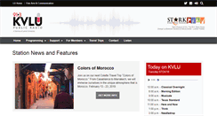 Desktop Screenshot of kvlu.org